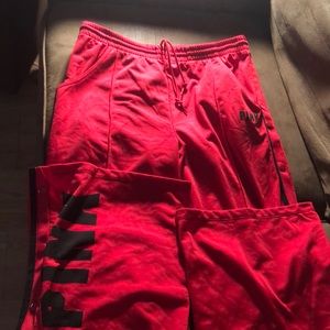 Victoria Secret sweat pants with wide leg. Size L